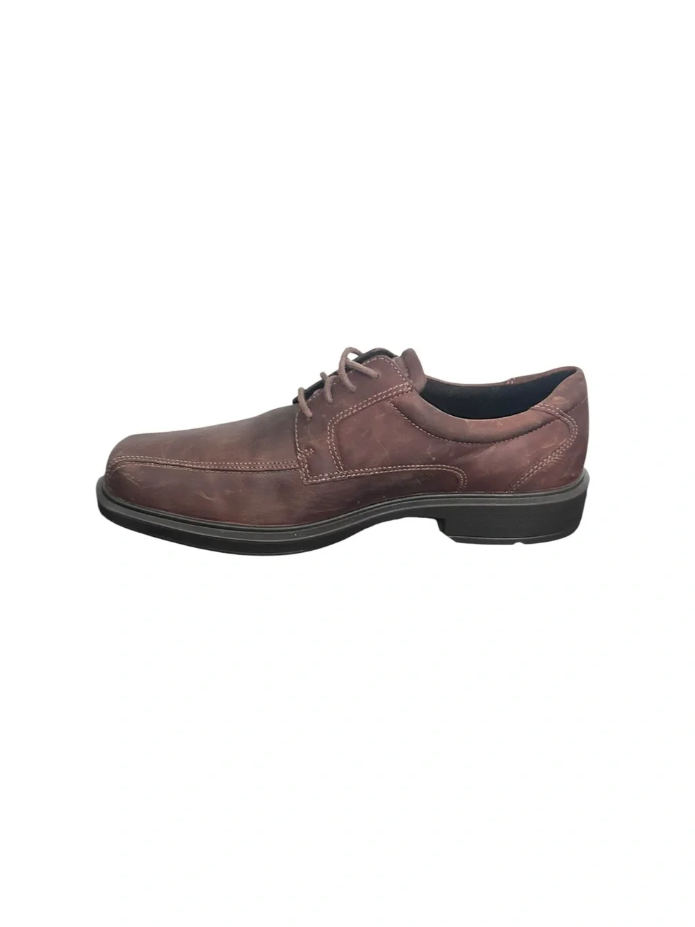 ECCO Men’s Helsinki Brown Leather Oxford Dress Shoes Size 10